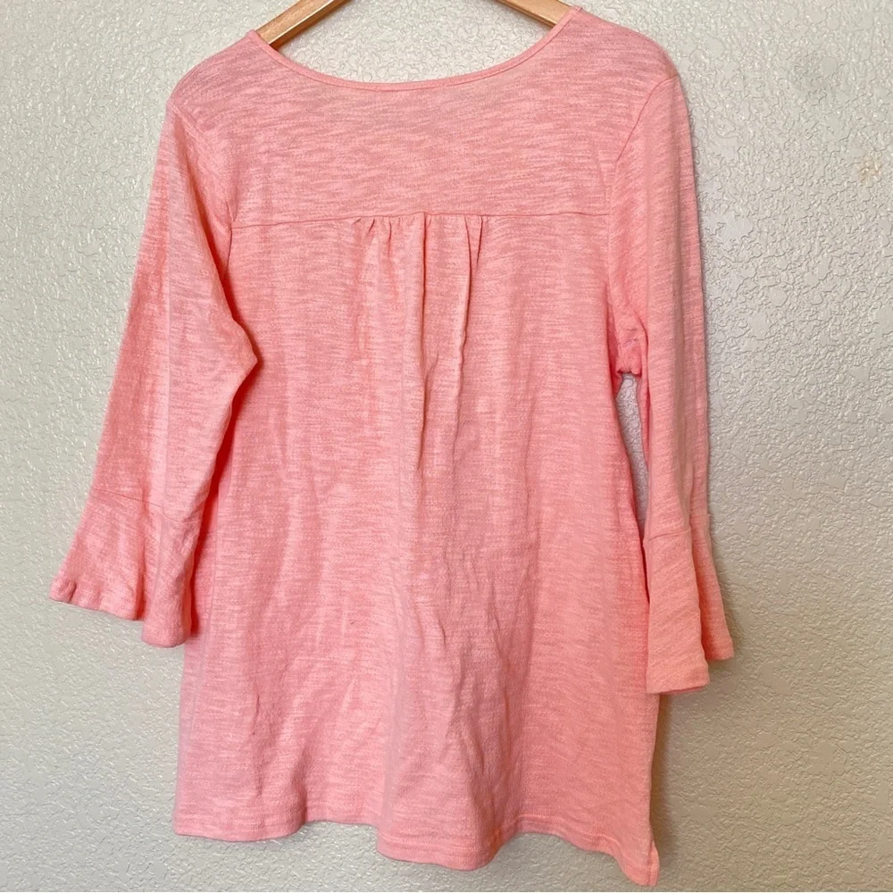 Suzanne‎ Betro Weekend NWT 3/4 sleeve coral spring blouse shirt top large